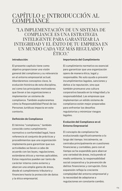 introducción:
Definición de Compliance
El presente capítulo tiene como
objetivo proporcionar una visión
general del complianc