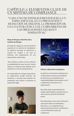 CAPÍTULO 2: ELEMENTOS CLAVE DE
UN SISTEMA DE COMPLIANCE
El mapa de riesgos es una herramienta
esencial en un sistema de compl