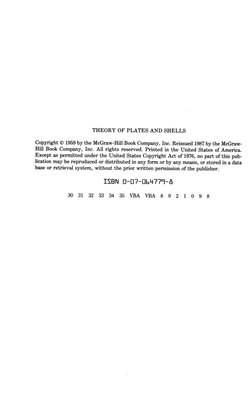 Timoshenko Shell Timoshenko - Theory of Plates and Shells | PDF