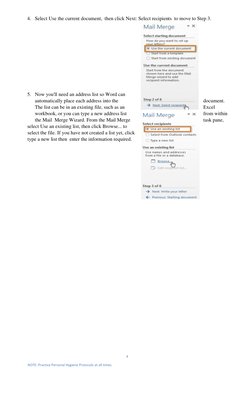 4  
NOTE: Practice Personal Hygiene Protocols at all times.  
  
4. Select Use the current document,  then click Next: Select
