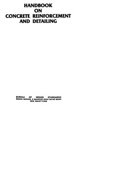 Sp34 Code Book (PDF) SP 34 - 1987 Handbook On Concrete Reinforcement and Detailing ...