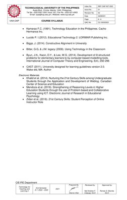 TTL 2 Course Syllabus Overview | PDF | Educational Technology | Project ...