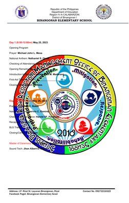 Republic of the Philippines
 Department of Education
Region IV-A CALABARZON
District of Binangonan I
BINANGONAN ELEMENTARY SC