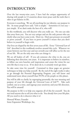 INTRODUCTION
Over the last twenty-nine years, I have had the unique opportunity of
sharing with people in 13 countries about