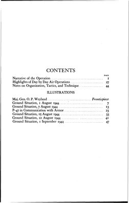CONTENTS
PAGE
N arrative of the O peration ................................... 
I
Highlights of Day by Day Air Operations ...