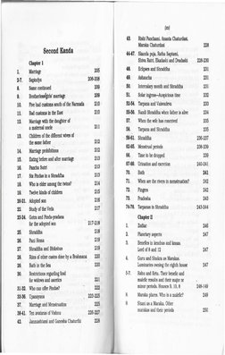 (xv) 
43. 
Rishi Panchaml, Ananta Chaturdasi, 
Second Kanda 
Maraka Chaturdasi 
228 
44-47. 
Skanda puja, Ratha Saptami, 
Ch.