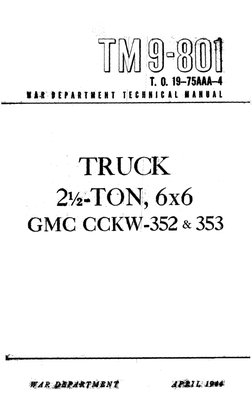 GMC CCKW-352/353 Technical Manual | PDF | Brake | Axle