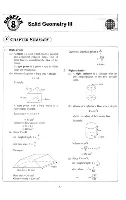 Form 3 Solid Geometry | PDF