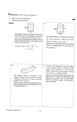 Form 3 Solid Geometry | PDF