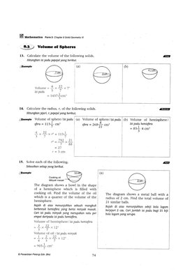 Form 3 Solid Geometry | PDF