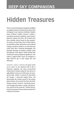 DEEP-SKY COMPANIONS
Hidden Treasures
This new and exciting observing guide spotlights
an original selection of 109 deep-sky o