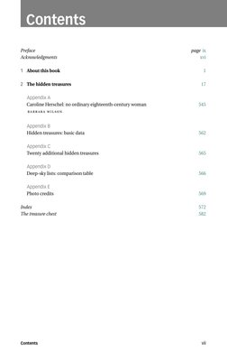 Contents
Preface
page ix
Acknowledgments
xvi
1
About this book
1
2
The hidden treasures
17
Appendix A
Caroline Herschel: no o