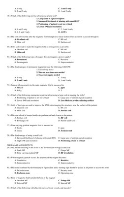MRI Questions and Answers Review Guide | PDF