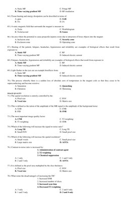 MRI Questions and Answers Review Guide | PDF