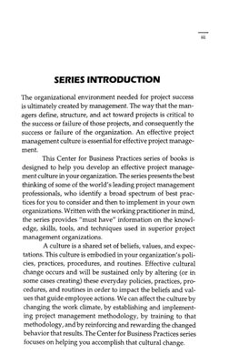 The organizational environment needed for  project  success 
is ultimately created by management. The way that the man- 
ager