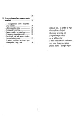 Págs 
12. Una estructuración alternativa: el carisma como principio 
de organización 
245 
1. A toda la Iglesia, Pueblo de Di
