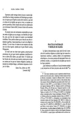 12 
IGLESIA: CARISMA Y PODER 
Esperamos poder entregar dentro de poco a nuestra Igle-
sia del Brasil un trabajo sistemático d