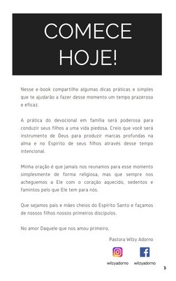 COMECE
HOJE!
Nesse e-book compartilho algumas dicas práticas e simples
que te ajudarão a fazer desse momento um tempo prazero