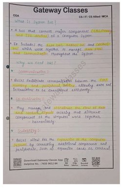 COA Unit 1 Handwritten Notes AKTU | PDF | Computers