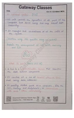 COA Unit 1 Handwritten Notes AKTU | PDF | Computers
