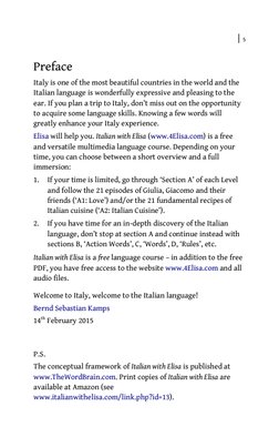 | 5
Preface
Italy is one of the most beautiful countries in the world and the
Italian language is wonderfully express