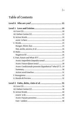 | 9
Table of Contents
Level 0 Who are you? ................................................ 15
Level 1 Love and Cuisi