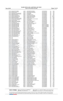 Director: Juan Jorge Lazo Rodríguez
Sitio Web:  www.diarioficial.cl
Mesa Central: +56 2 24863600  E-mail: consultas@diariofic