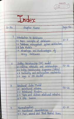 DBMS Handwritten Notes Q1j2as | PDF | Databases | Relational Database
