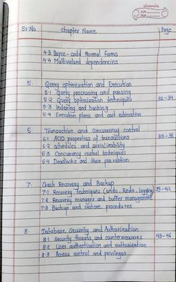 DBMS Handwritten Notes Q1j2as | PDF | Databases | Relational Database