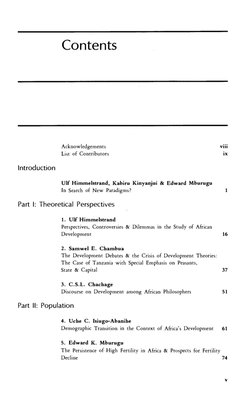 Contents
Acknowledgements
List of Contributors
Introduction
Ulf Himmelstrand, Kabiru Kinyanjui & Edward Mburugu
In Searc