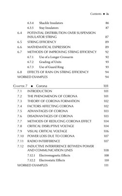 Contents    ◾    ix
6.3.4	
Shackle Insulators	
86
6.3.5	
Stay Insulators	
87
6.4	
POTENTIAL DISTRIBUTION OVER SUSPENSION 
INS