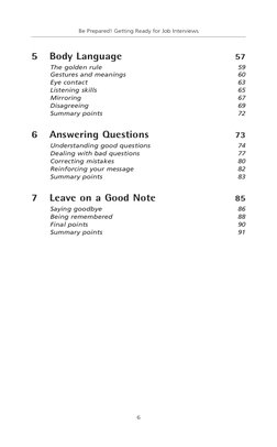 5
Body Language
57
The golden rule
59
Gestures and meanings
60
Eye contact
63
Listening skills
65
Mirroring
67
Disagreeing
69