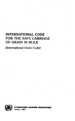 International Grain Code PDF | PDF