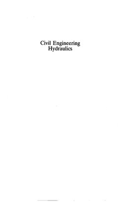 Civil Engineering Hydraulics BOOK | PDF | Engineering | Civil Engineering