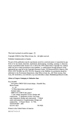 Low Power CMOS VLSI Circuit Design by Kaushik Roy | PDF | Digital ...