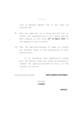 Bail Application Under Section 437 CrPC | PDF | Bail | Criminal Justice