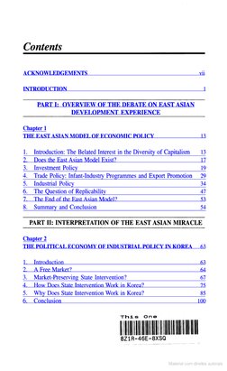 The East Asian Development Experience - Ha-Joon Chang | PDF