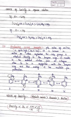 Amines Handwritten Notes | PDF