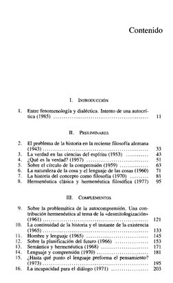 Contenido 
1. 
INTRODUCCIÓN 
1. 
Entre fenomenologla y dialéctica. Intento de una autocrÍ-
tica (1985) ......................