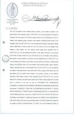 PAPEL ESPECIAL
NOTARIAL
VEINTE
LEMPlRAS
2012-2015
N".1704908
C01(rr~ SVP1(~9l1.JL CJ)~ JVSrrICI.JL
1(CEP'Ú(]3LIC/L
(DCEJ{O:;W