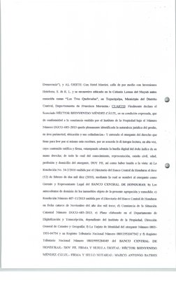 Democracia"),
y AL OESTE: Con. Hotel Marriot,
calle de por medio con Inversiones
Hoteleras, S. de R L. Y se encuentra ubicado