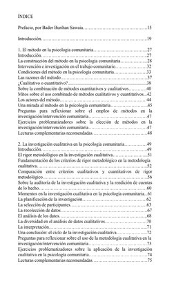 ÍNDICE 
 
Prefacio, por Bader Burihan Sawaia…………………………………….15 
 
Introducción……………………………………………………………..19 
 
1. El método en l
