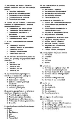 Taller de Repaso Ciencias Sociales 4° | PDF | Tierra | Agua