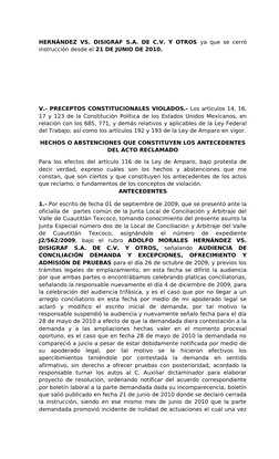 Amparo Indirecto por Omisión de Laudo | PDF | Demanda judicial ...