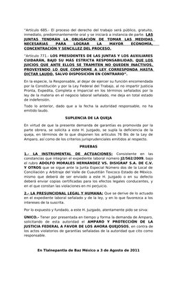 Amparo Indirecto por Omisión de Laudo | PDF | Demanda judicial ...