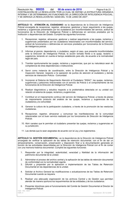 Resolución No.    00035         del      08 de enero de 2010                Página 8 de 23
CONTINUACIÓN DE LA RESOLUCIÓN “POR