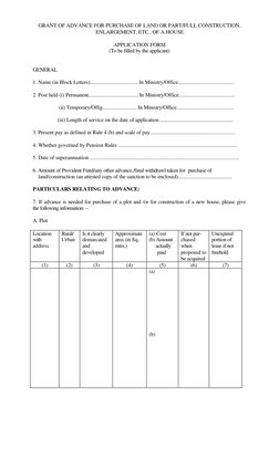 HBA and Advance Application Forms | PDF | Pension | Government Information