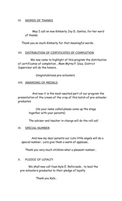 Graduation Prayer for Elementary Ceremony | PDF | God The Father | Prayer