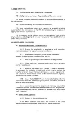 Soco Examples SOCO Manual for Crime Scene Operations | PDF | Crime Scene | Cbrn Defense