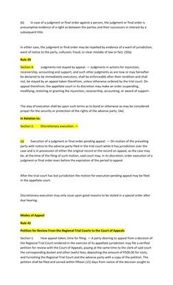 (b) 
In case of a judgment or final order against a person, the judgment or final order is 
presumptive evidence of a right a